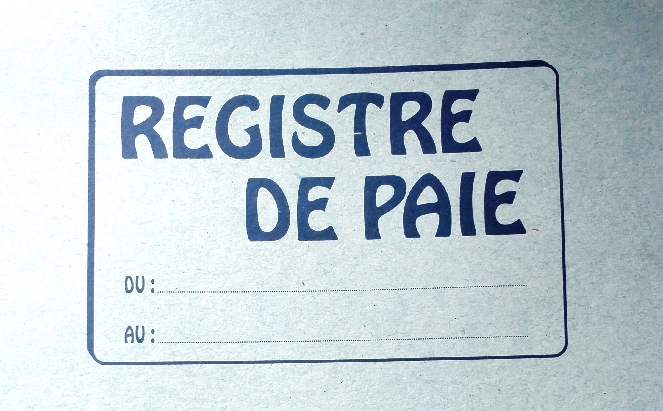 Registre de Paie